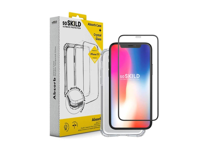 SoSkild Phone Case Absorb 2.0 Impact Case Bundle incl. Tempered Glas - iPhone 11 Pro Max