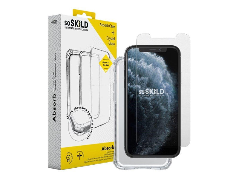 SoSkild Phone Case Absorb 2.0 Impact Case Bundle incl. Tempered Glas - iPhone 11 Pro Max