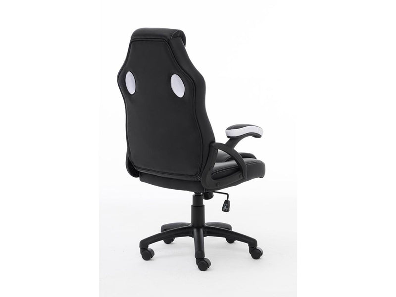 Raptor Gaming Chair GS-40 Compact PU & Fabric Black/White