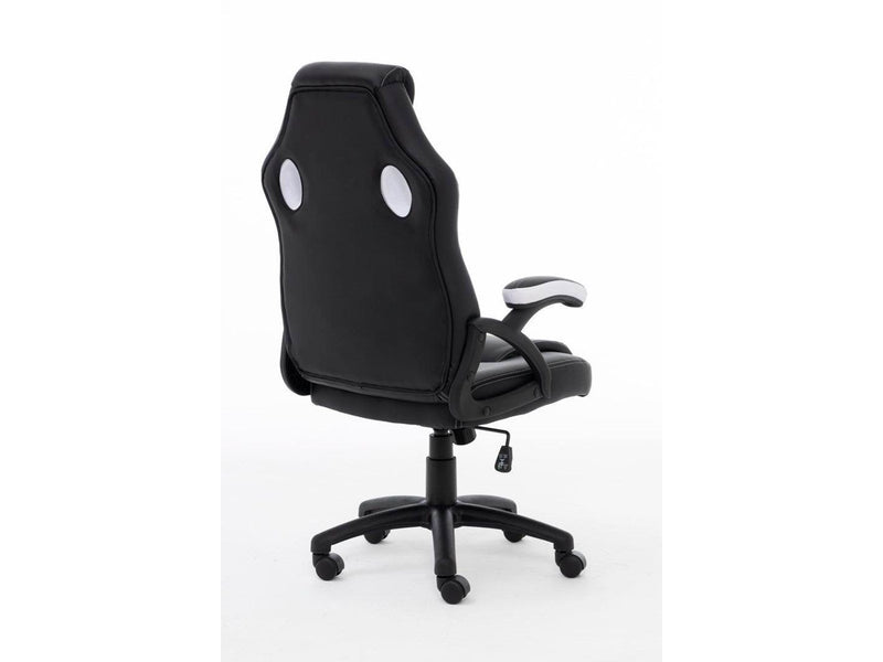 Raptor Gaming Chair GS-40 Compact PU & Fabric Black/White