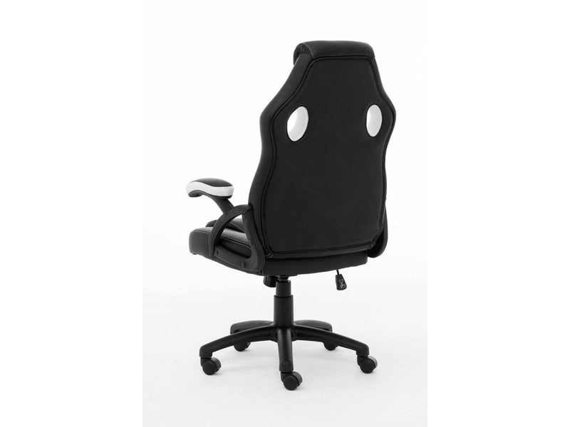 Raptor Gaming Chair GS-40 Compact PU & Fabric Black/White