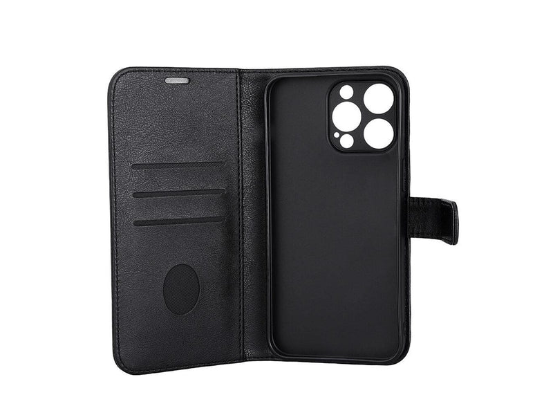 Radicover Wallet Case Anti Radiation PU MagS RFID Black - iPhone 15 Pro Max