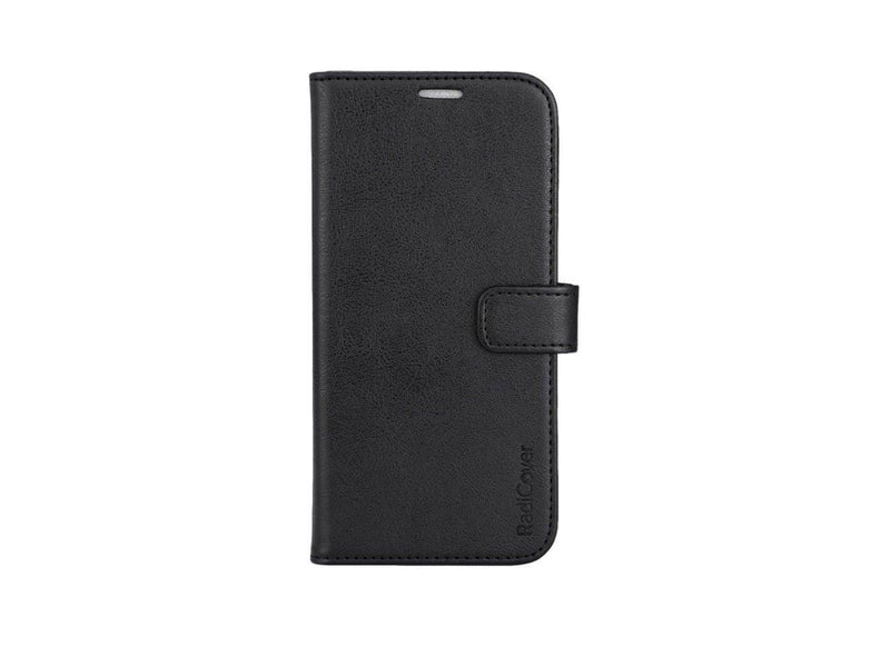 Radicover Wallet Case Anti Radiation PU MagS RFID Black - iPhone 15 Plus