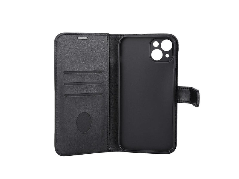 Radicover Wallet Case Anti Radiation PU MagS RFID Black - iPhone 15 Plus