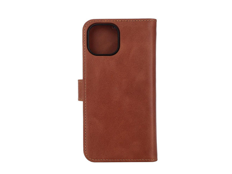 Radicover Wallet Case 2in1 Anti Radiation Leather MagS Brown - iPhone 15