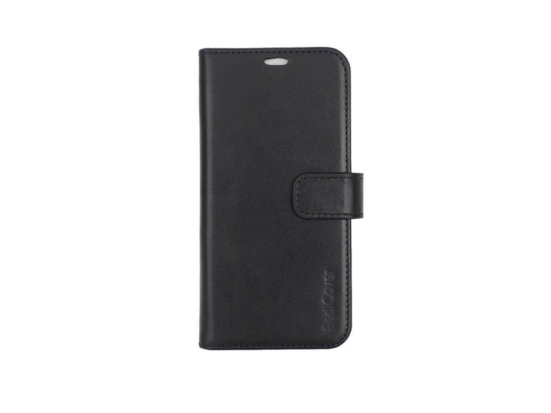 Radicover Wallet Case 2in1 Anti Radiation Leather MagS Black - iPhone 15 Pro