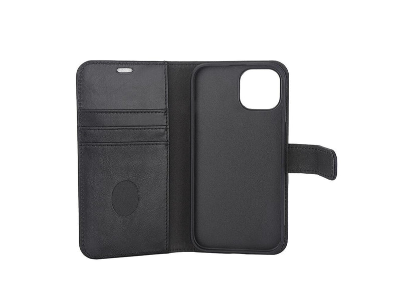 Radicover Wallet Case 2in1 Anti Radiation Leather MagS Black - iPhone 15