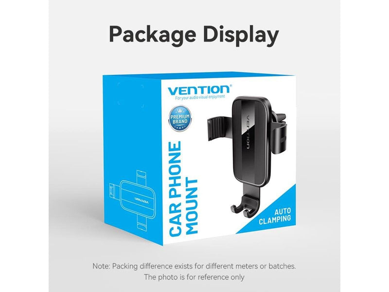 Vention Automatic Car Phone Holder with Clip Black