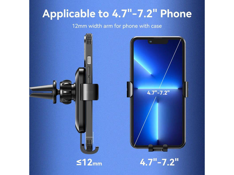 Vention Automatic Car Phone Holder with Clip Black