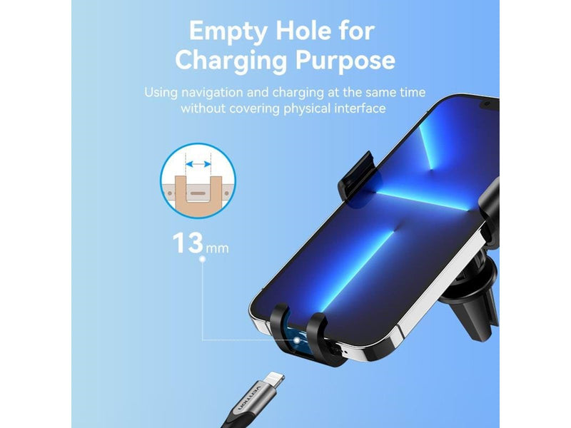 Vention Automatic Car Phone Holder with Clip Black