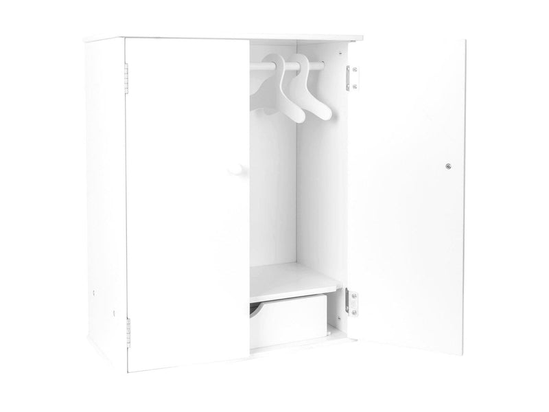 Small Foot - Wooden Dolls Wardrobe with Hangers 3dlg.