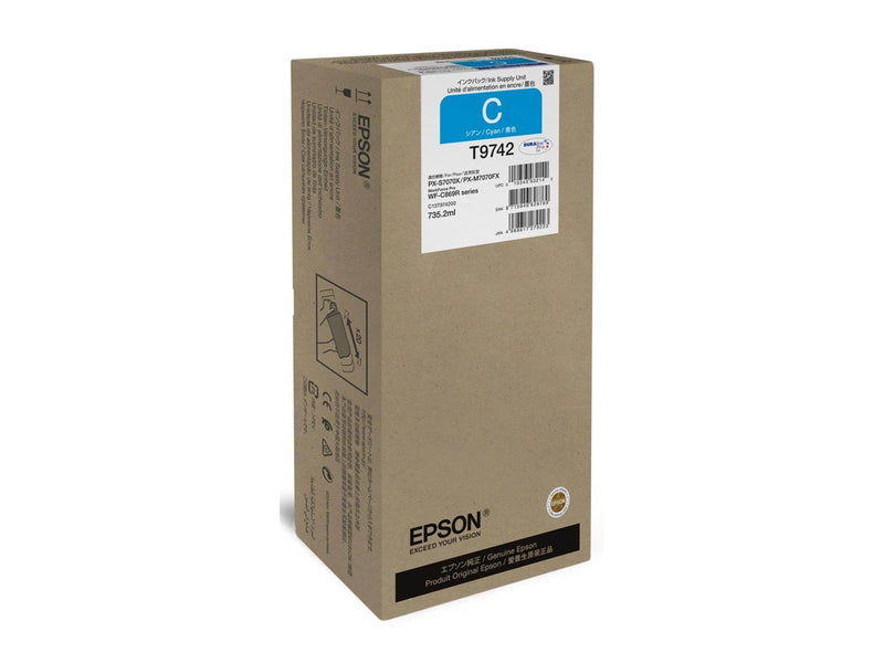 Epson T9742 - XXL size - cyan - original - ink pack - Tinten-Pack Cyan
