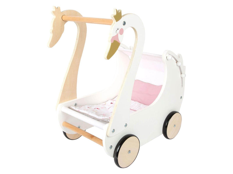 Small Foot - Wooden Doll Pram Swan