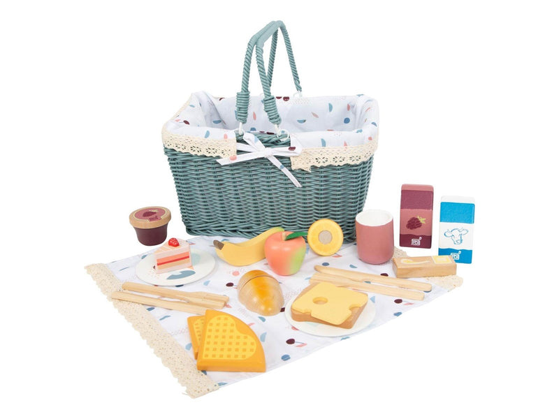 Small Foot - Picnic Set with Wooden Play Food Tasty 26dlg.