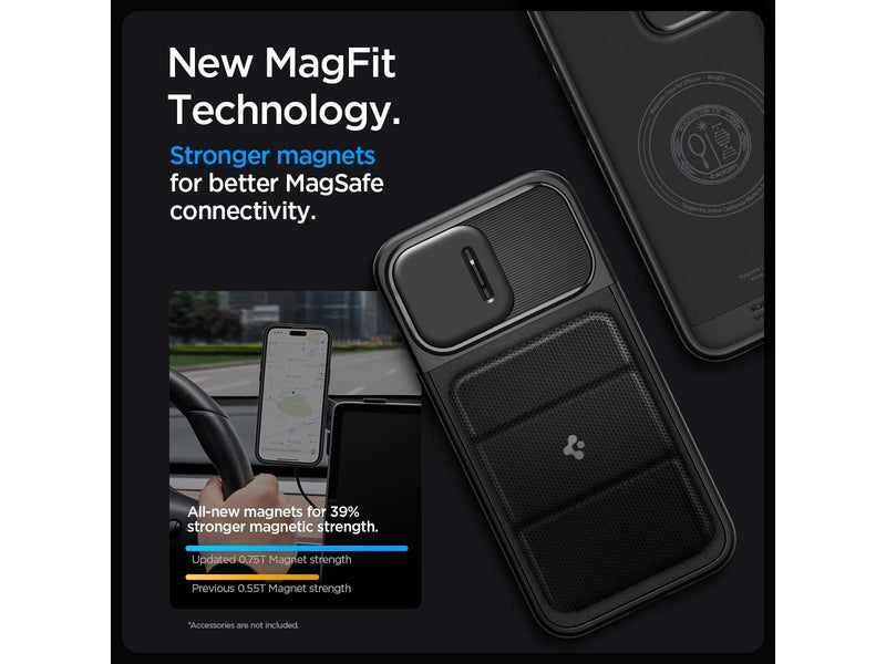 Spigen Optik Armor MagSafe - black - iPhone 15 Pro Max