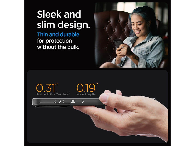 Spigen Optik Armor MagSafe - black - iPhone 15 Pro Max