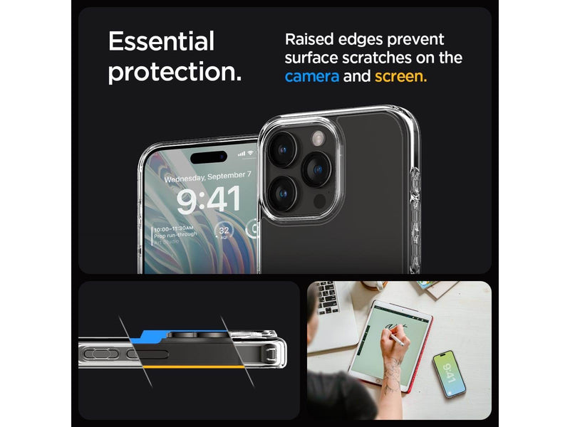 Spigen Ultra Hybrid - crystal clear - iPhone 15 Pro