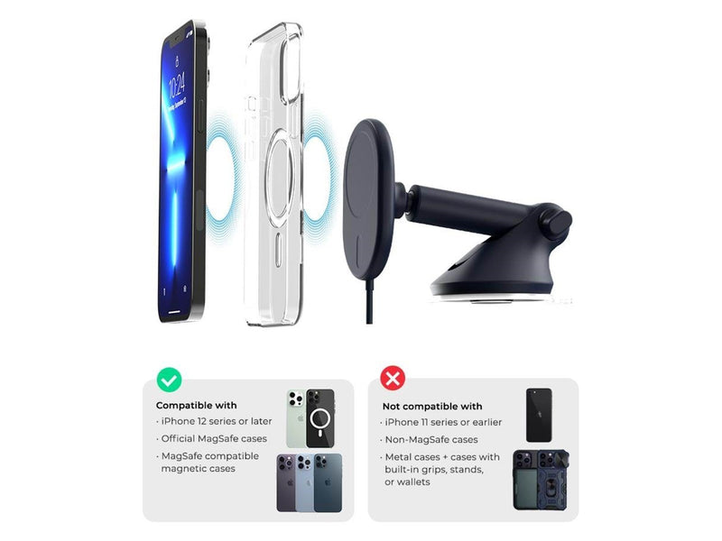 iOttie Velox MagSafe Magnetic Wireless Dash & Windshield Mount