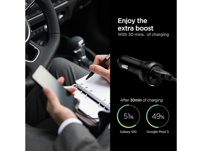 Spigen Car Charger F31QC USB-C PD 3.0 QC Total 48W