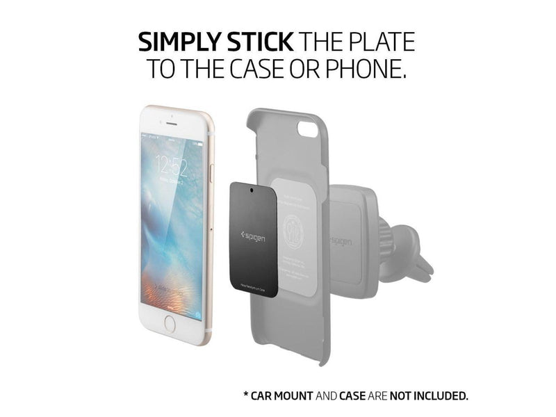 Spigen Kuel MP-4P Car Mount Metal Plates - black