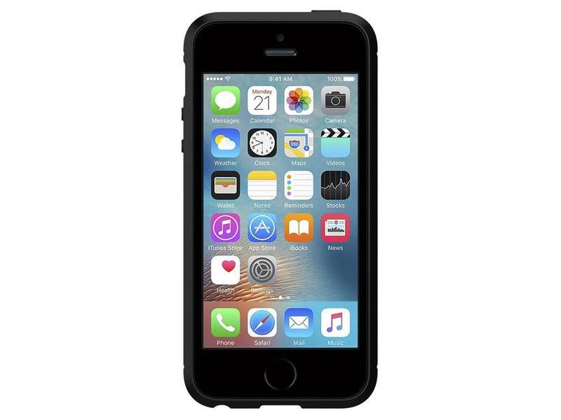 Spigen Rugged Armor - black - iPhone SE 2016/5s/5