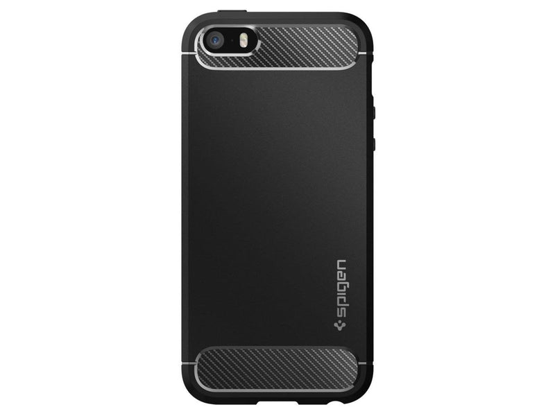 Spigen Rugged Armor - black - iPhone SE 2016/5s/5