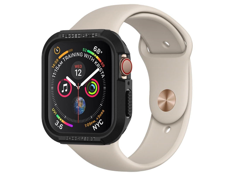 Spigen Rugged Armor - black - Apple Watch 45mm/44mm