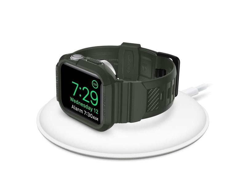 Spigen Rugged Armor Pro - green - Apple Watch 45mm/44mm