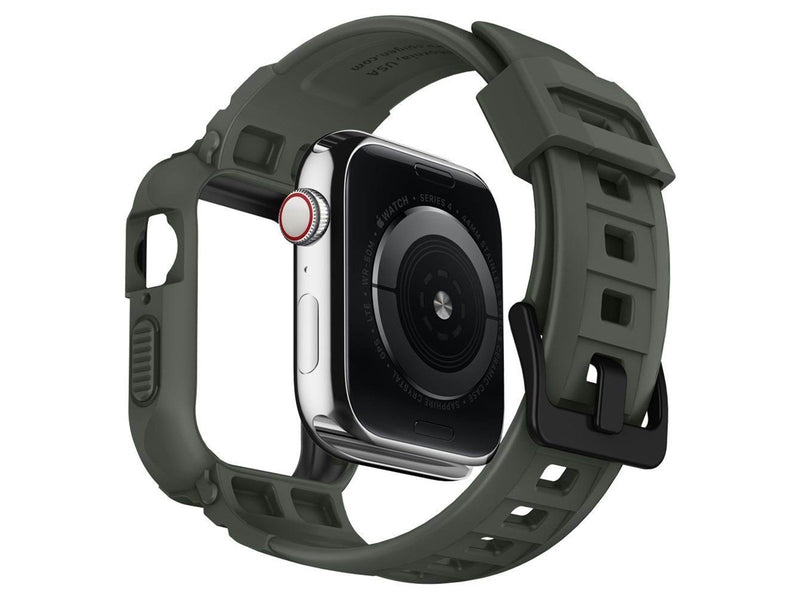 Spigen Rugged Armor Pro - green - Apple Watch 45mm/44mm
