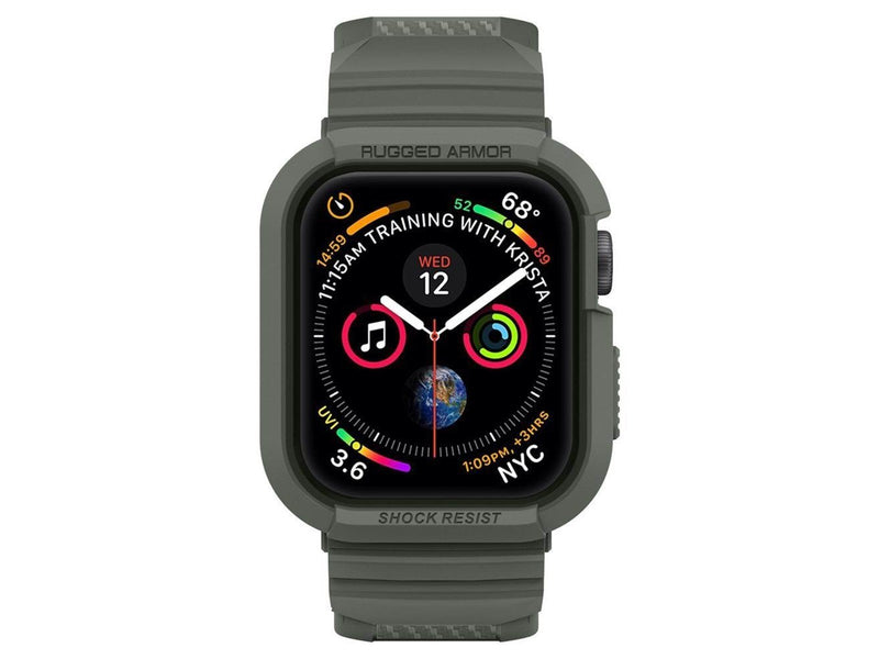 Spigen Rugged Armor Pro - green - Apple Watch 45mm/44mm
