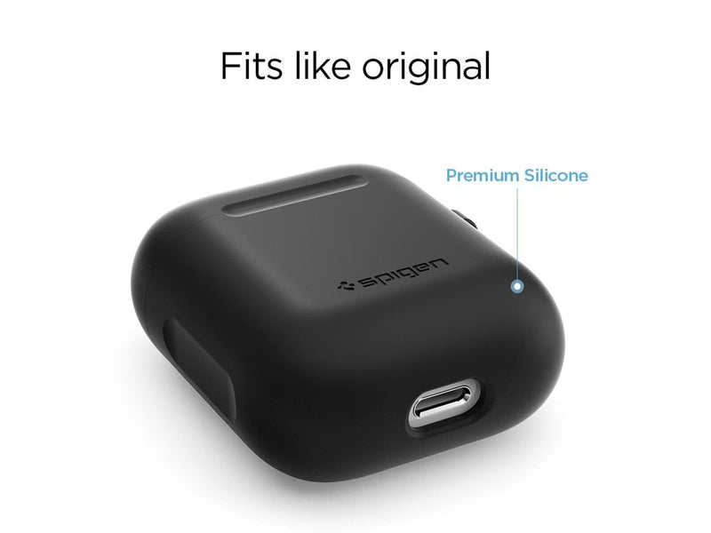 Spigen Silicone case - black - AirPods 1/2019