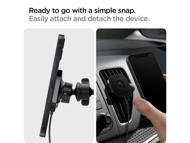 Spigen OneTap MagSafe Car Mount ITS12W - black