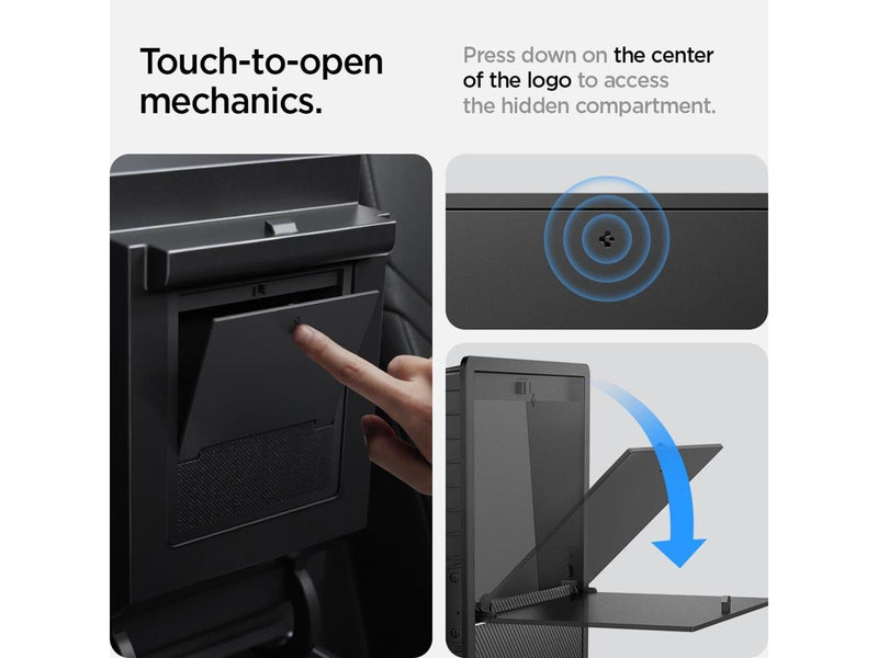 Spigen Tesla Center Console Organizer Hidden Storage Box - black - Model Y/3