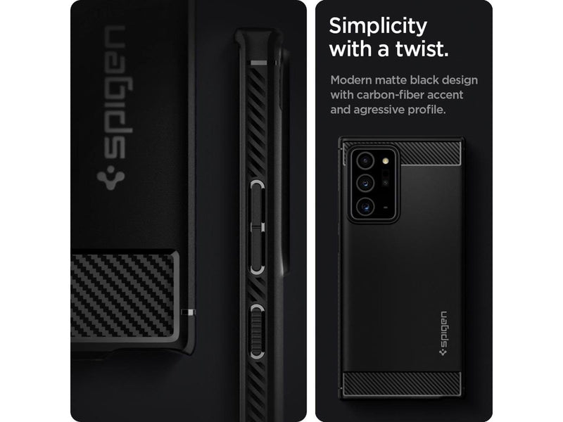 Spigen Rugged Armor - black - Samsung Galaxy Note20 Ultra