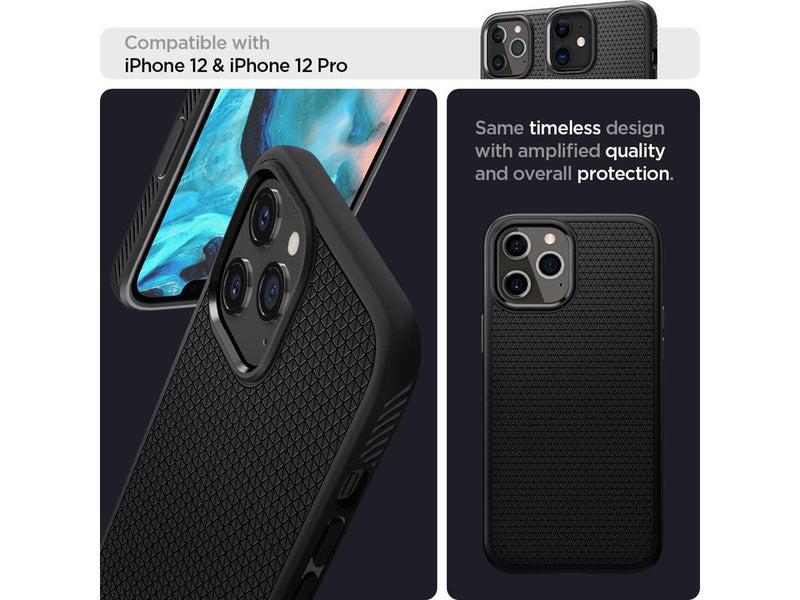 Spigen Liquid Air - black - iPhone 12/Pro