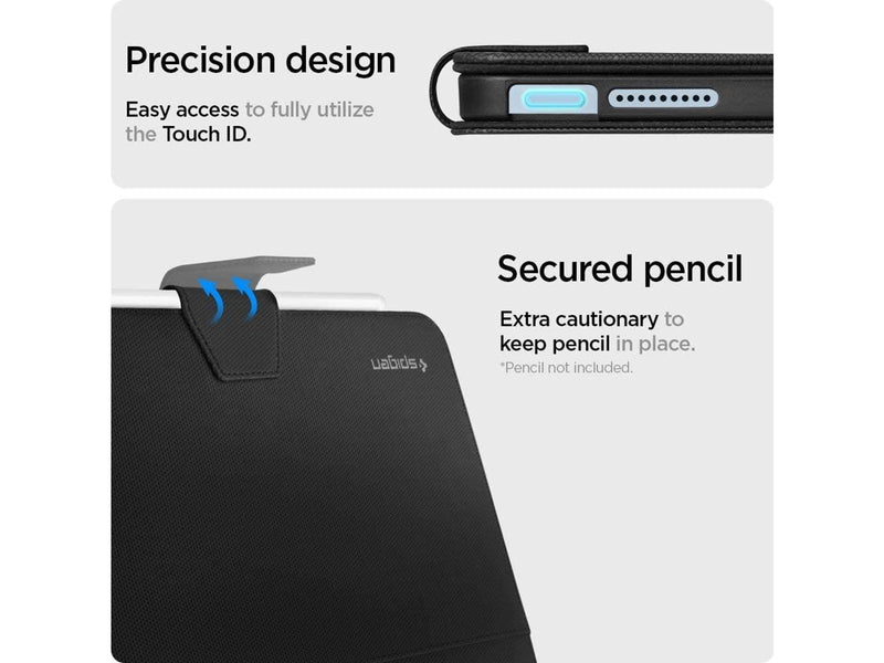 Spigen Liquid Air Folio - Black - iPad Air 10.9" (2022/2020)/11" 2024/2025