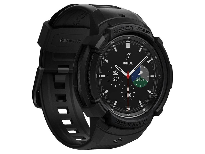 Spigen Rugged Armor Pro - black - Samsung Galaxy Watch 4 Classic (46mm)