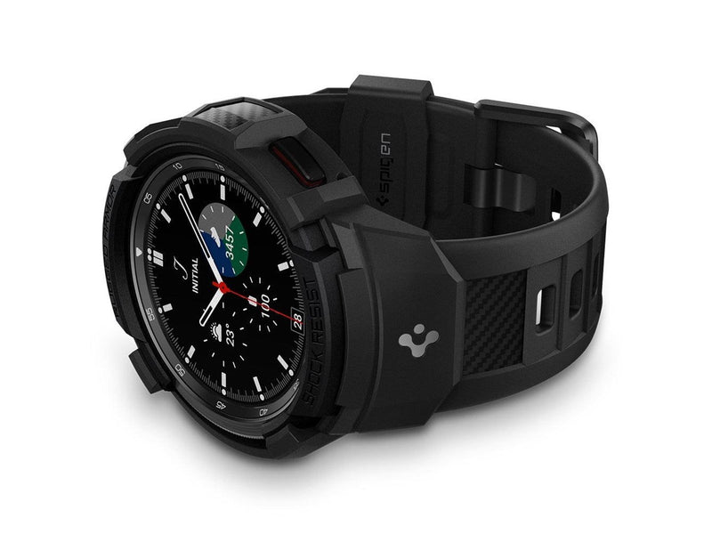 Spigen Rugged Armor Pro - black - Samsung Galaxy Watch 4 Classic (46mm)