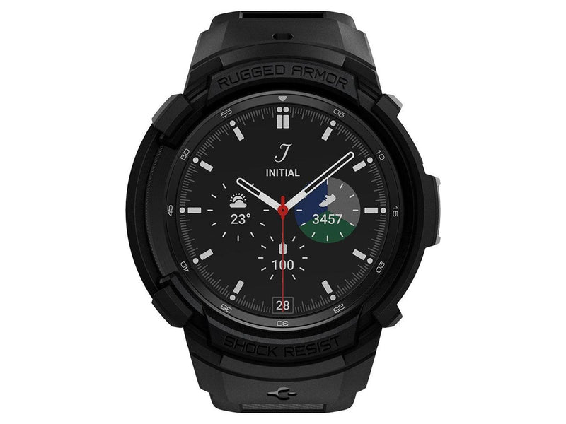 Spigen Rugged Armor Pro - black - Samsung Galaxy Watch 4 Classic (46mm)