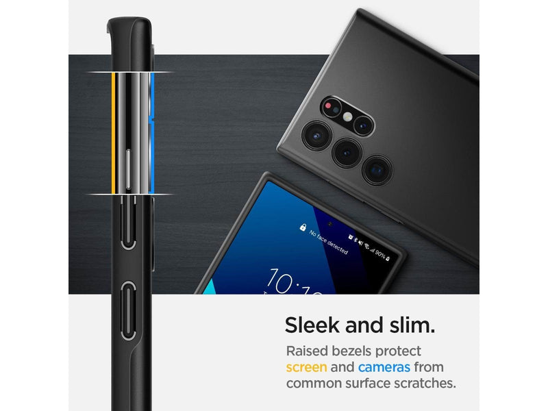 Spigen Thin Fit - black - Samsung Galaxy S22 Ultra