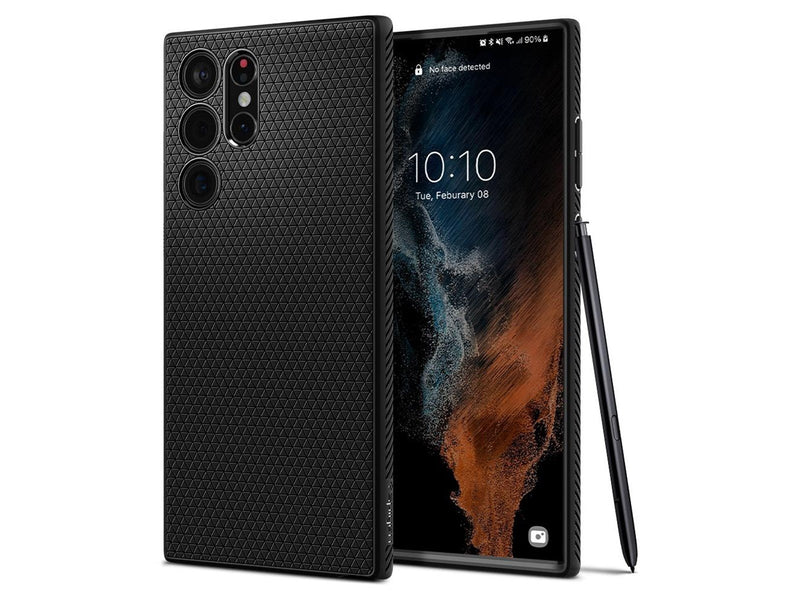 Spigen Liquid Air - matte black - Samsung Galaxy S22 Ultra