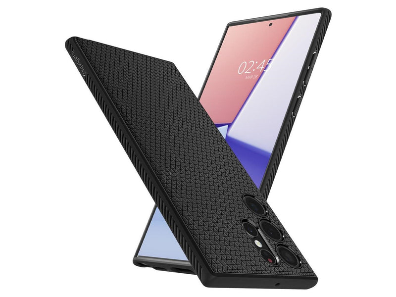Spigen Liquid Air - matte black - Samsung Galaxy S22 Ultra