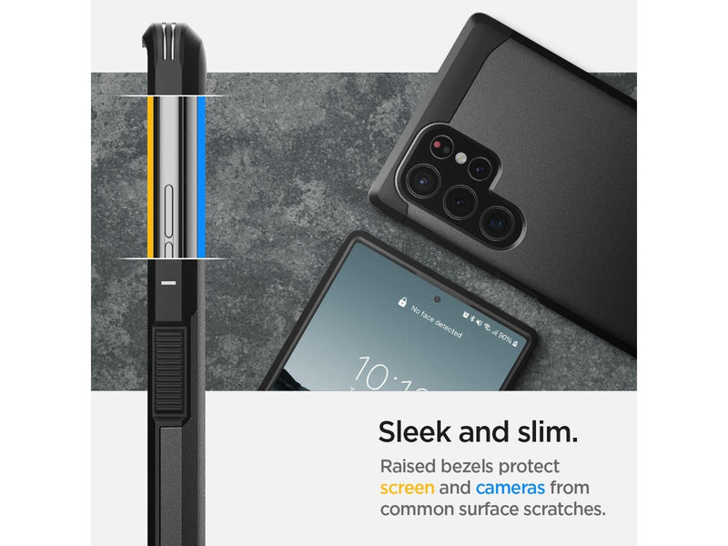 Spigen Tough Armor - black - Samsung Galaxy S22 Ultra