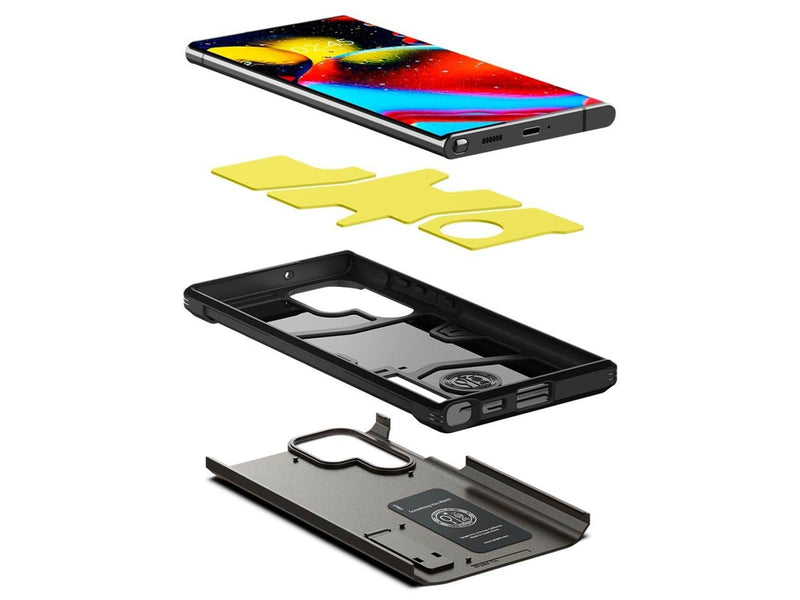 Spigen Tough Armor - gunmetal - Samsung Galaxy S22 Ultra