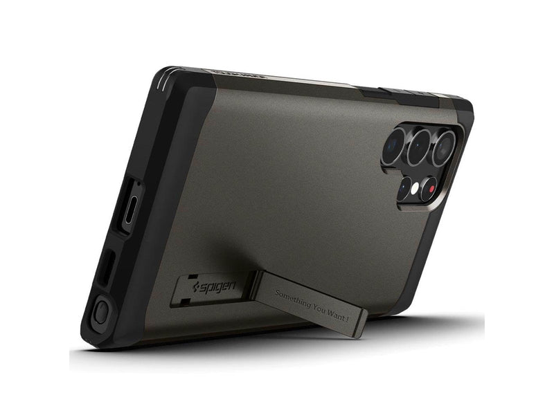 Spigen Tough Armor - gunmetal - Samsung Galaxy S22 Ultra