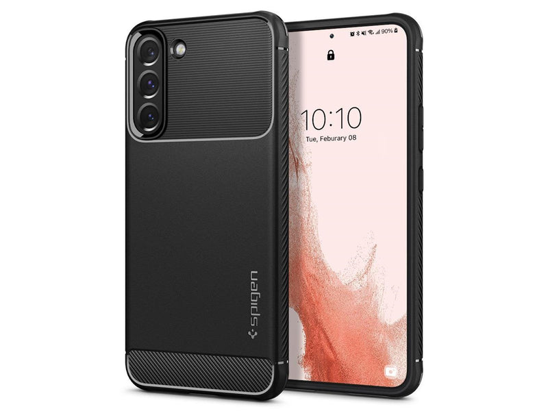 Spigen Rugged Armor - matte black - Samsung Galaxy S22