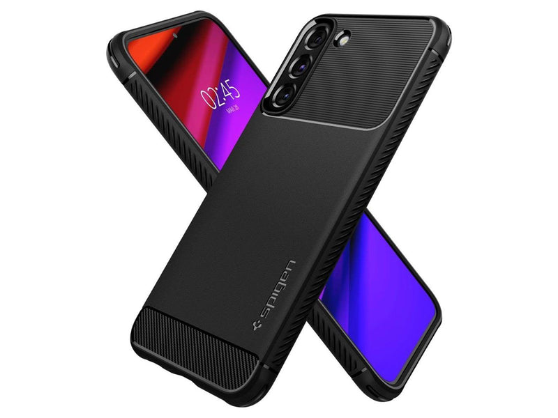 Spigen Rugged Armor - matte black - Samsung Galaxy S22