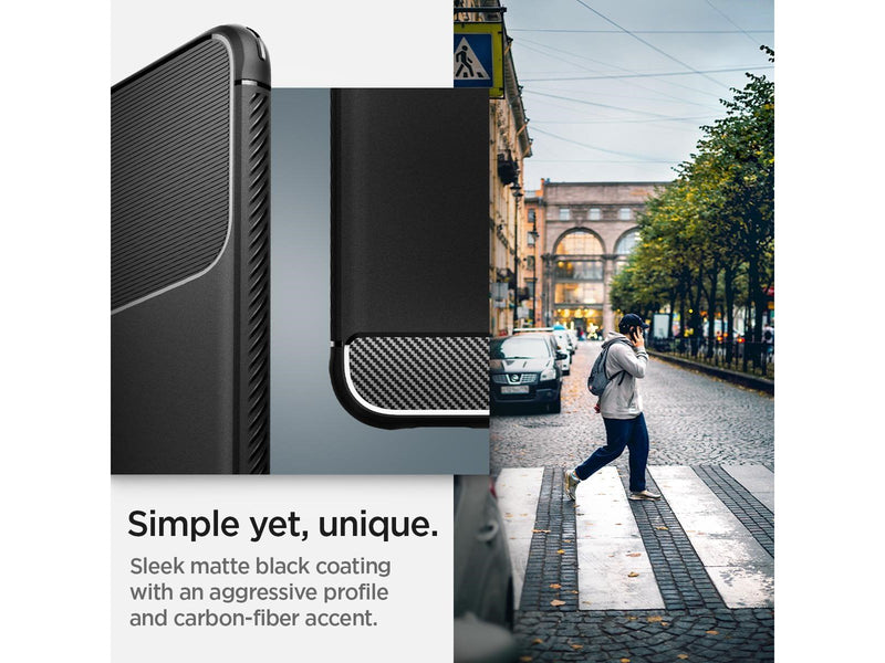 Spigen Rugged Armor - matte black - Samsung Galaxy S22