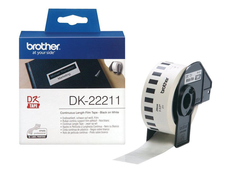 Brother Film tape brother 29 mm 15.24 m black/white
