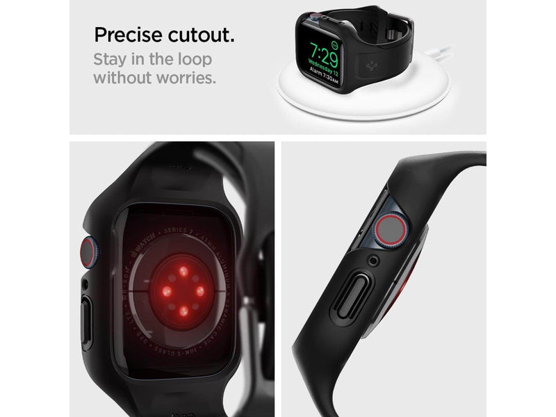 Spigen Liquid Air Pro - black - Apple Watch 9/8/7 41mm